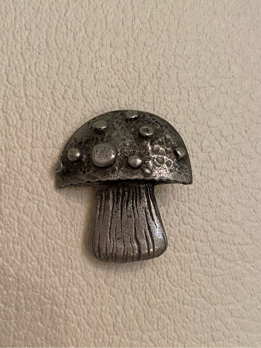 Vintage MCM Mushroom Pewter Brooch by Metzke
